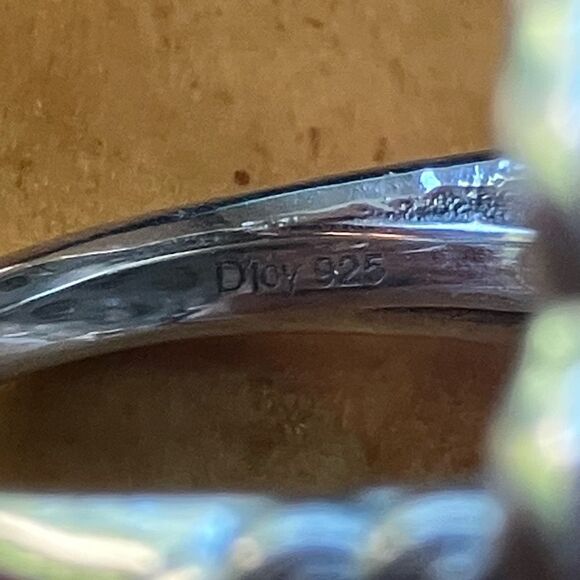 Genuine White Buffalo Sterling Silver Southwestern Ring Size 7 - Picture 6 of 9